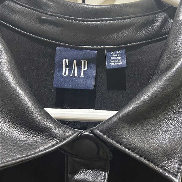 GAP VEGAN LEATHER MINI SHIRTDRESS - TALL​ - Picture 4 of 4